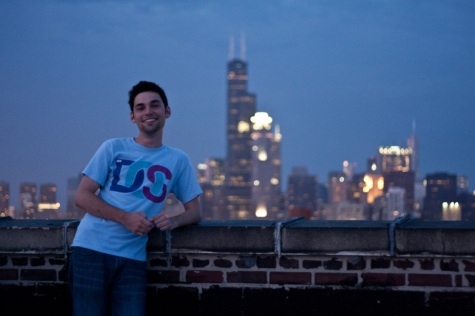 The Chicago skyline, a band practice and chinese food